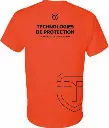 Tshirt manche courte impression orange arriere.webp