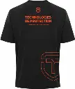 Tshirt manche courte 100 polyester impression noir homme arriere.webp