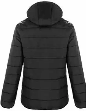 Blouson Matelasse Capuchon Amovible Broderie Femme arriere.webp